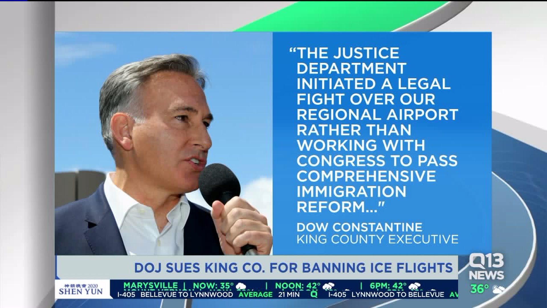 DOJ sues King County for banning ICE flights