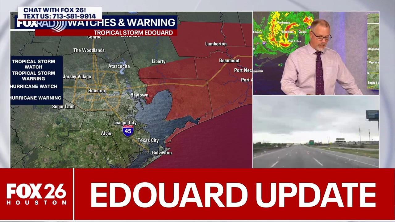 Tropical Storm Edouard: 7pm Tuesday update
