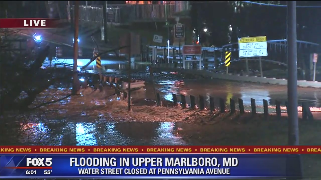 Heavy weekend rains cause flooding around DC area