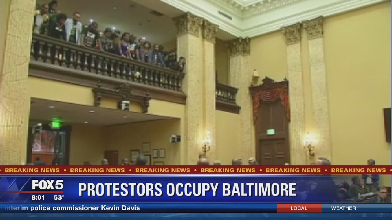 16 arrested at Baltimore City Hall protest