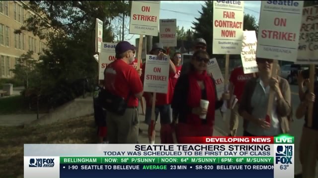 Seattle teachers hit the pickett lines