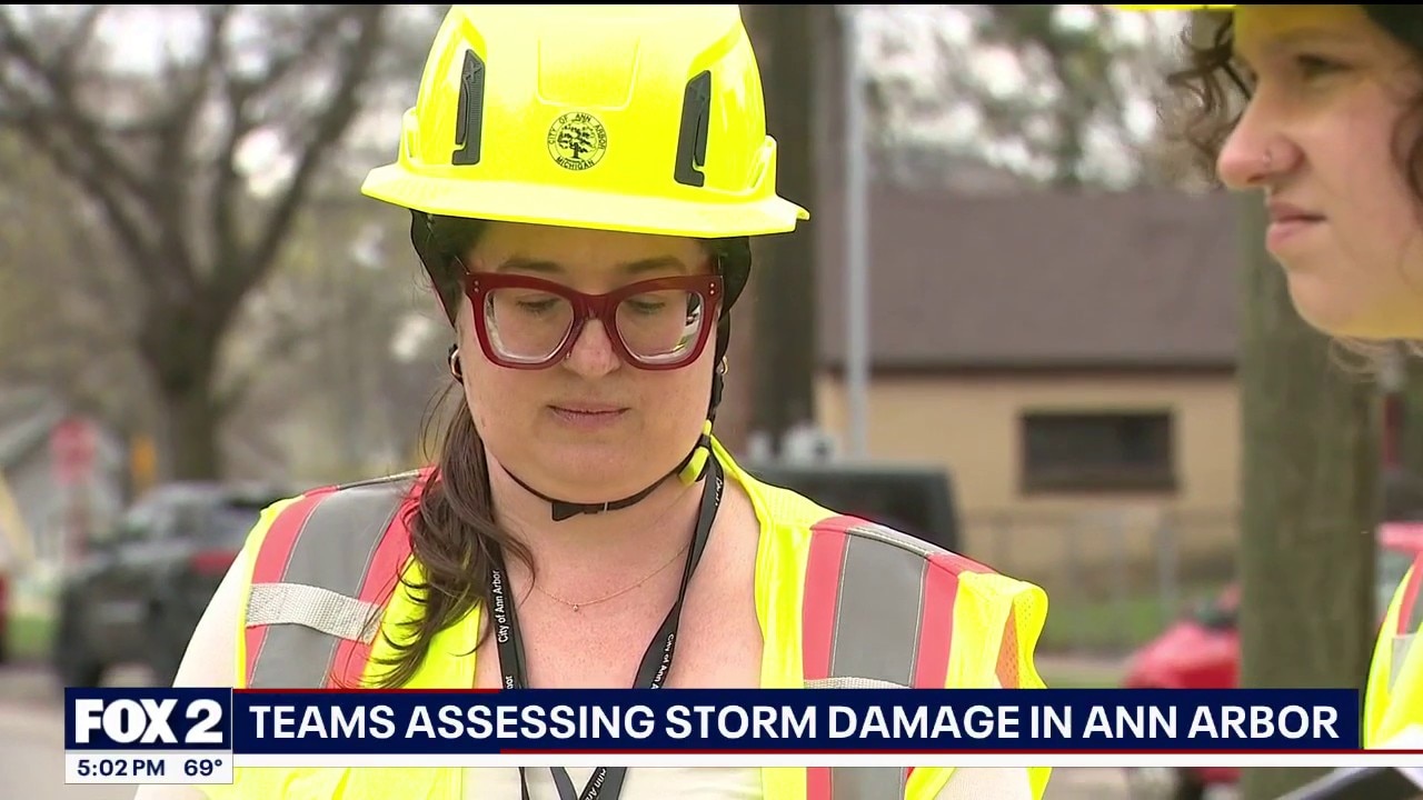 City officials in Ann Arbor go door-to-door after damaging storms