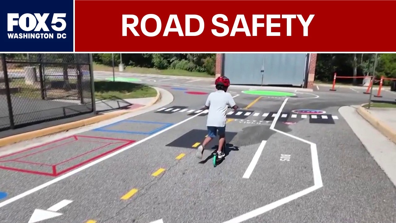 Fifth graders learn road safety in Fairfax County