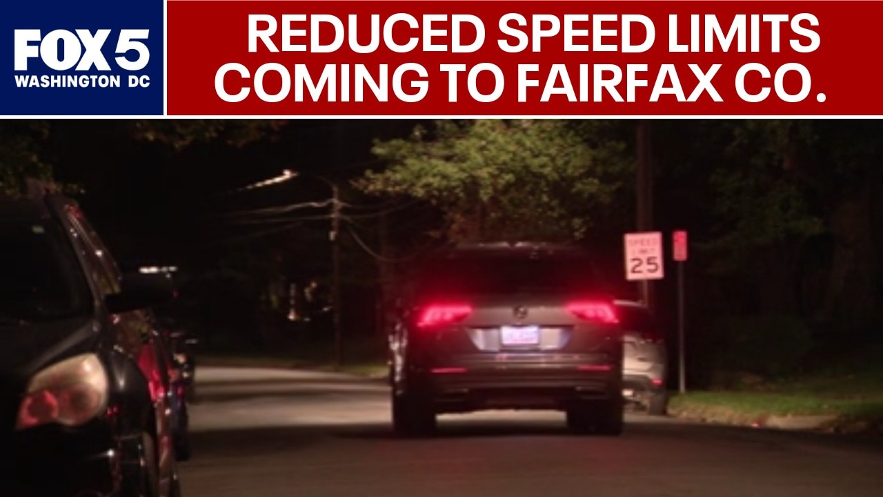 Fairfax County to lower speed limits on 10 streets
