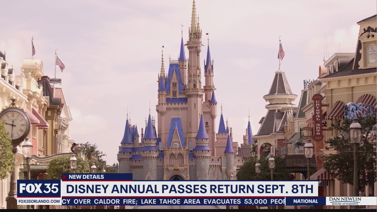 Disney annual passes return September 8