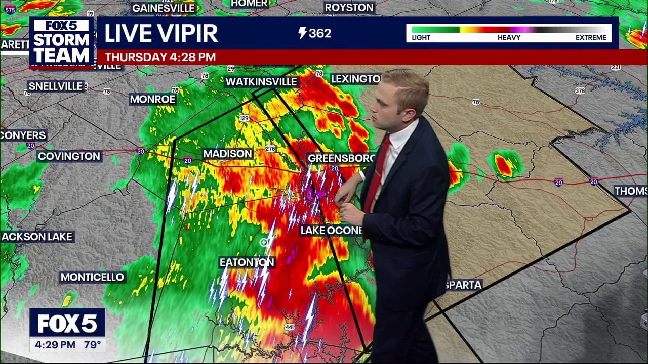 Tracking severe storms in North Georgia