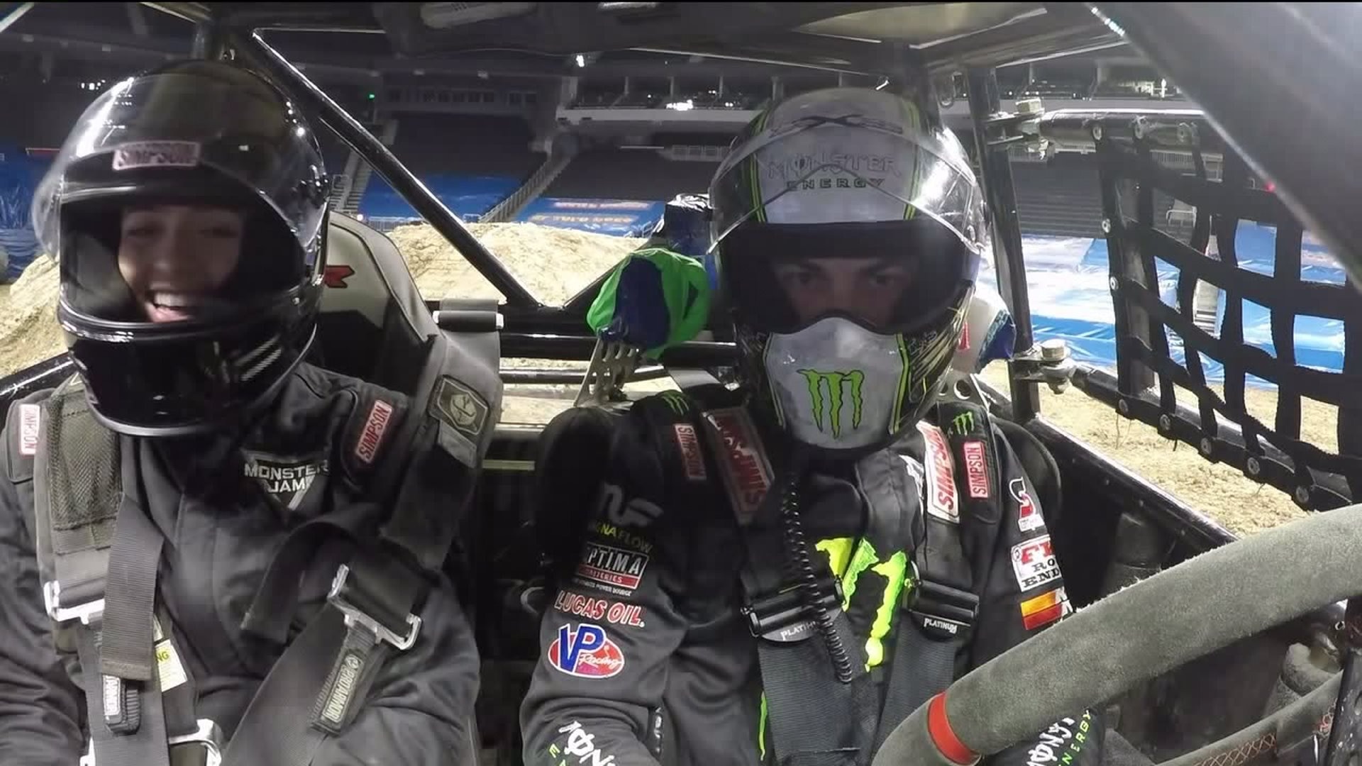Getting inside the truck