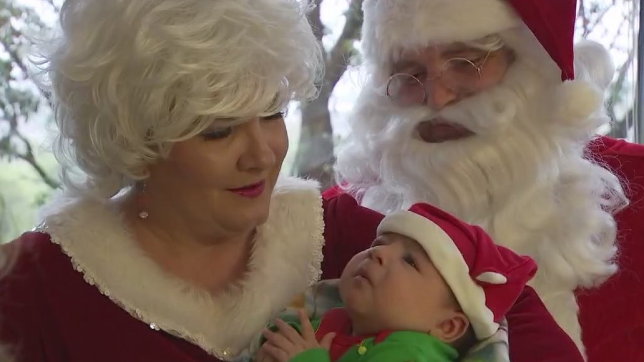 Santa and Mrs. Claus visit St. David's Medical Center NICU