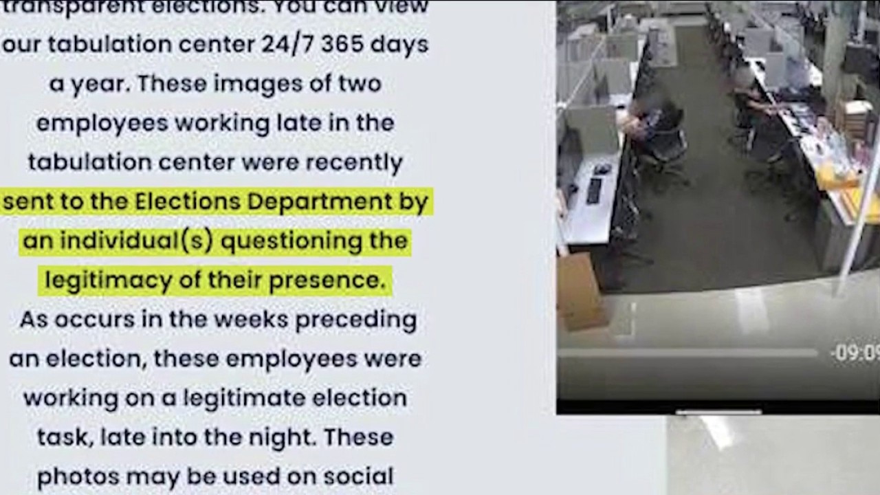 Photos spark speculation over late-night work at elections center