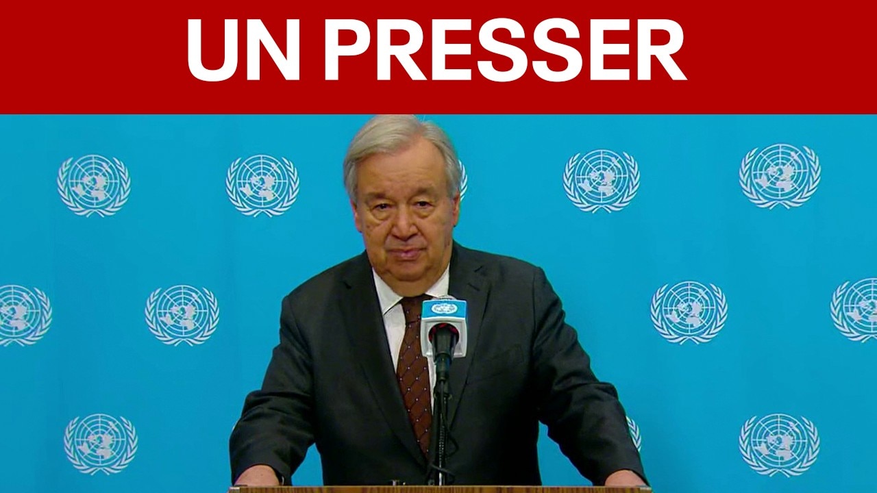 UN Secretary-General Guterres Holds Press Conference