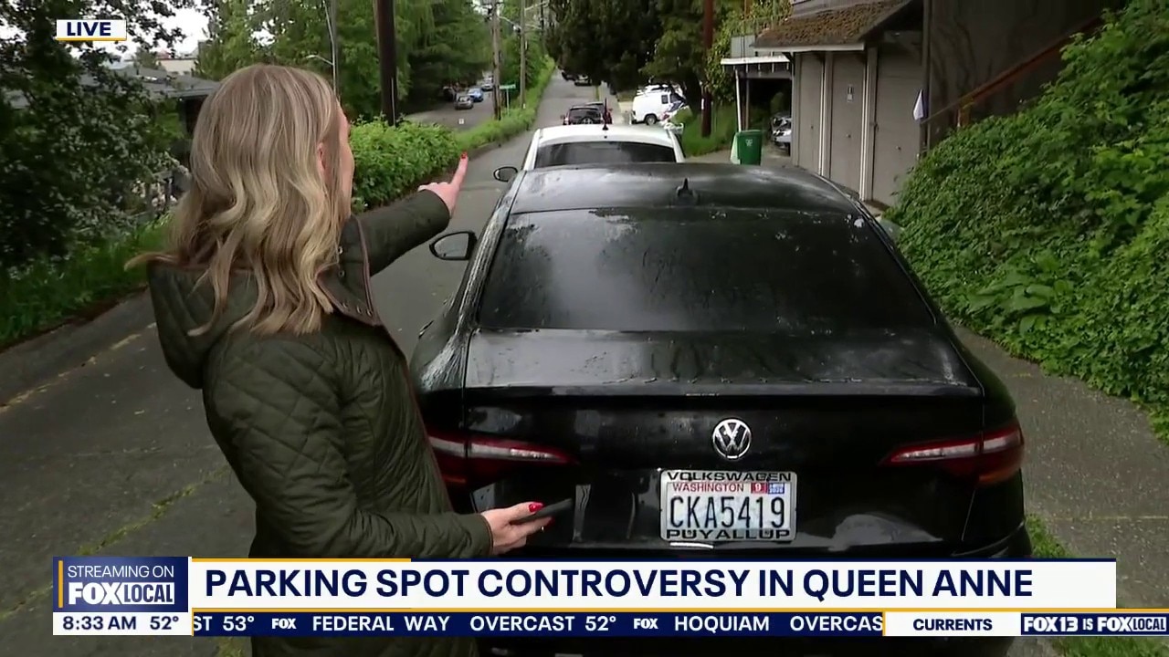 Seattle parking spot controversy in Queen Anne