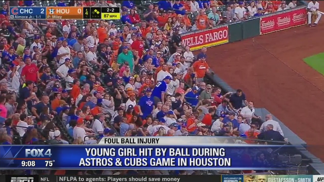 Child struck by line drive at Cubs-Astros game