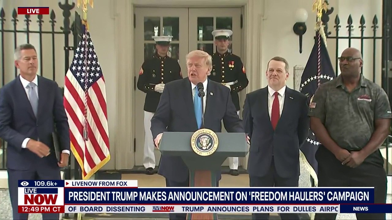 President Trump unveils "Freedom Haulers" initiative