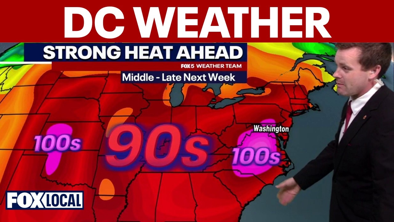 DC weather forecast: Storms possible over weekend before massive heat wave