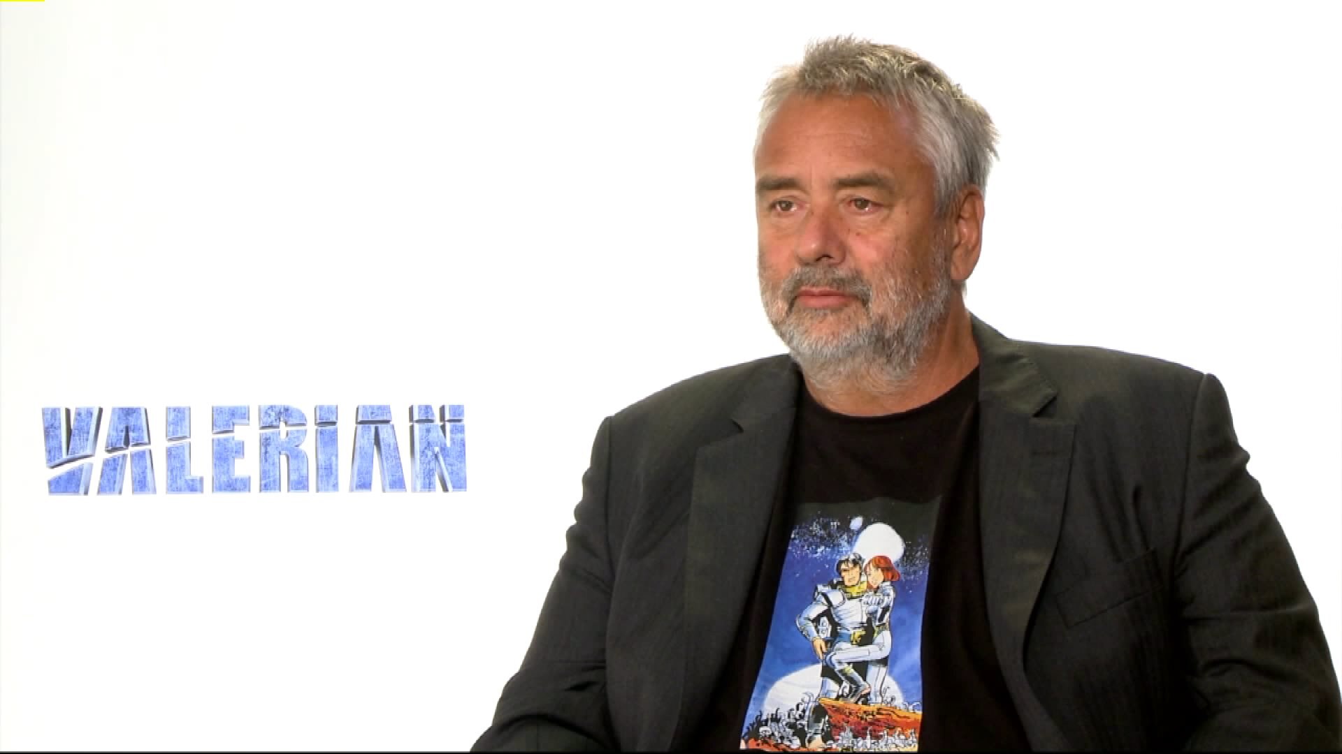 Gino sits with "Valerian` director
