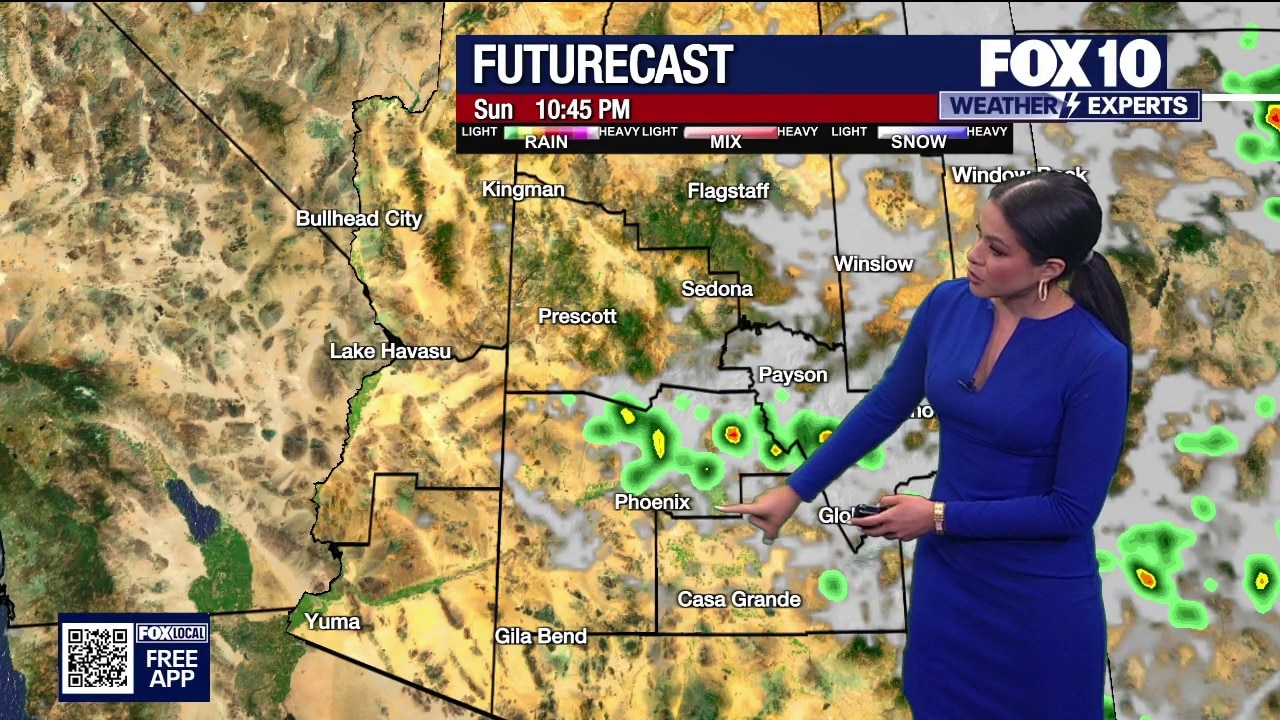Monsoon moisture brings rain to high country while Phoenix hits 110