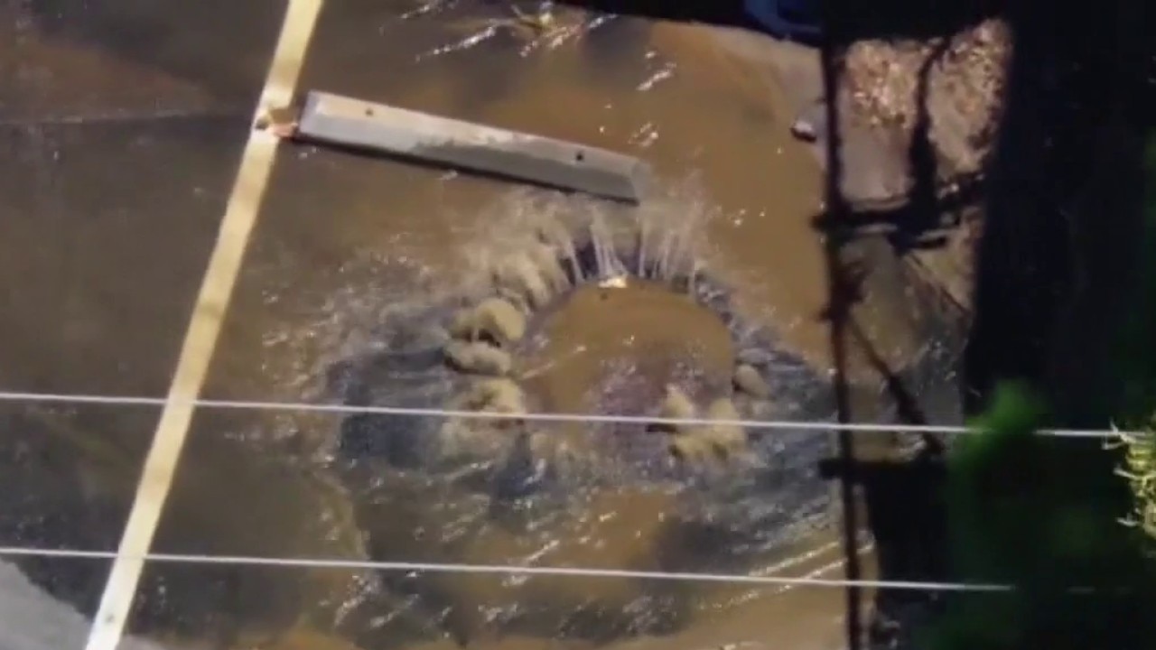 Hollywood Hills water main break