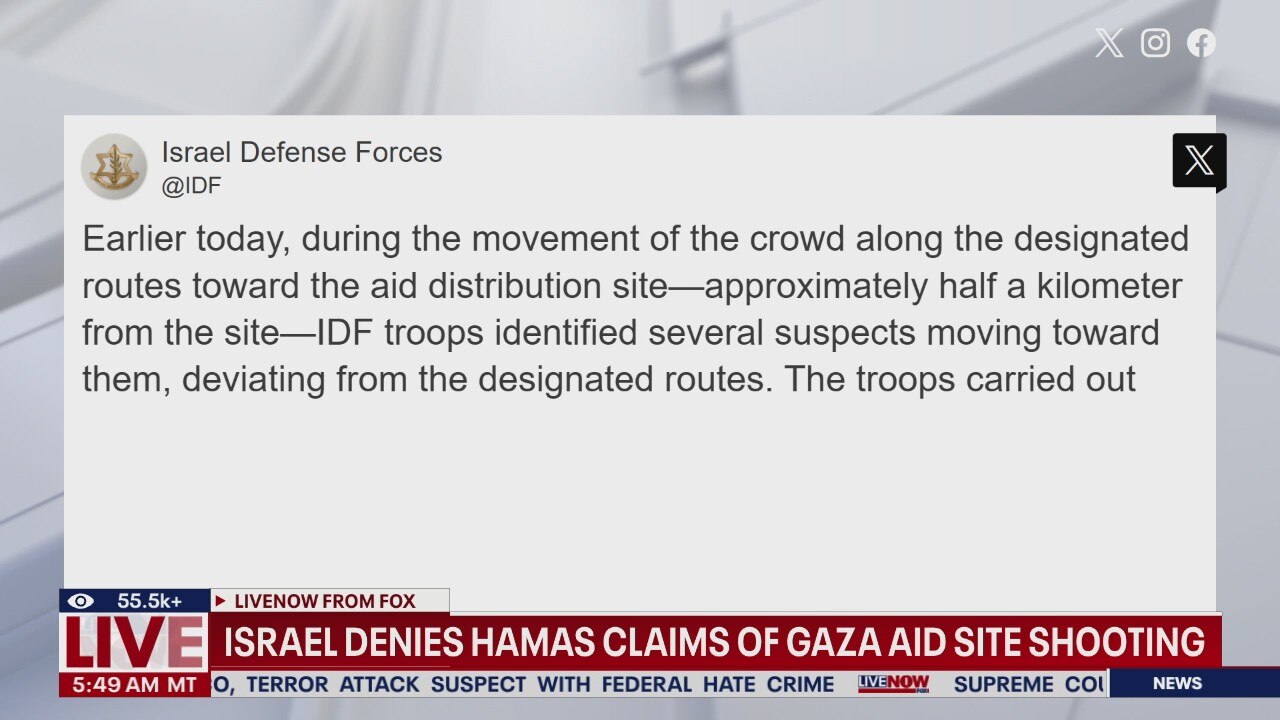 Israel denies Hamas claims of Gaza aid site shooting