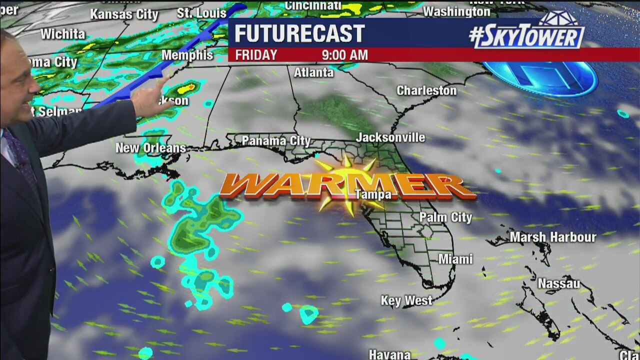Tuesday evening weathercast