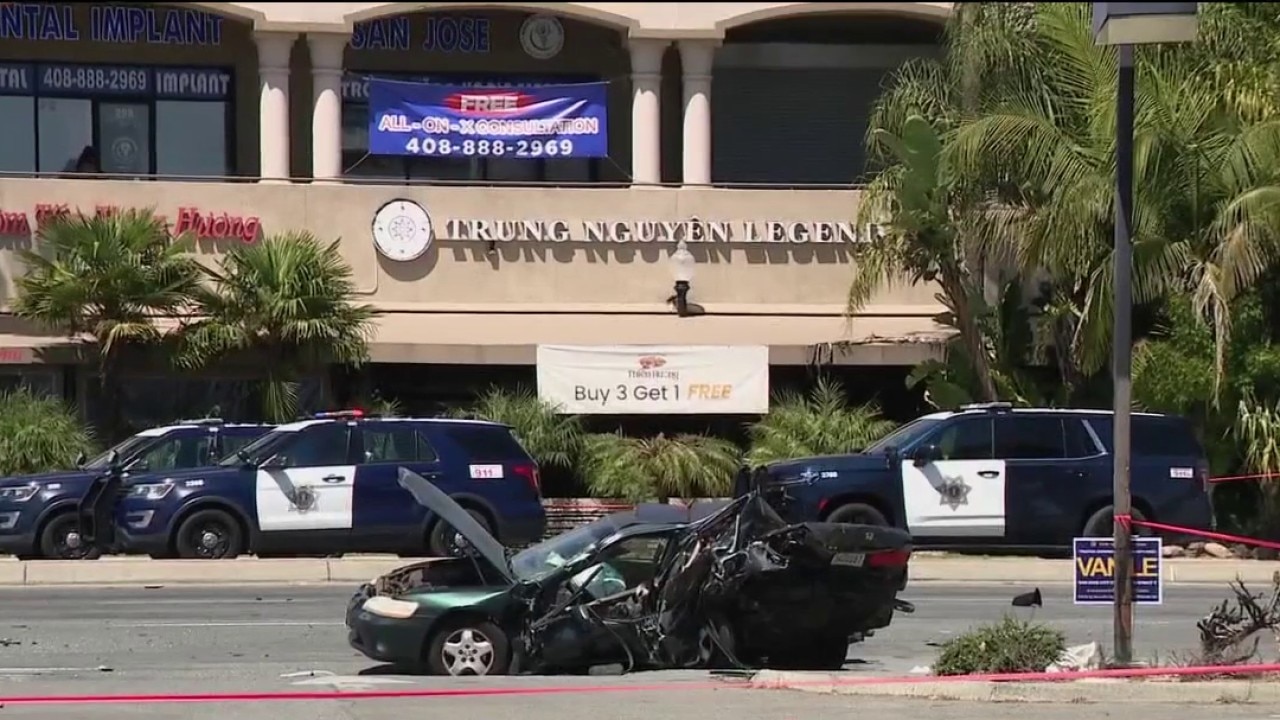 Multi-vehicle crash closes San Jose streets