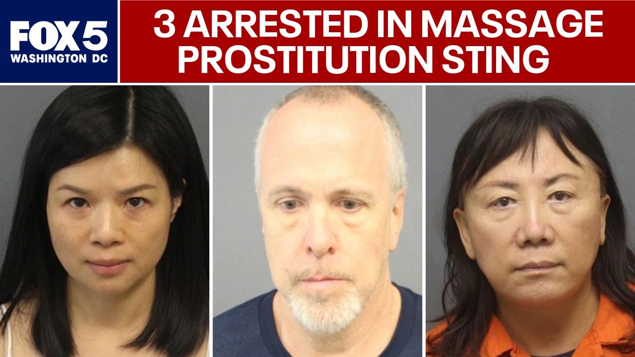 Three arrested in Northern Virginia massage prostitution sting