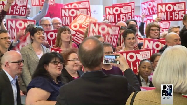 No on I-1515 Initiative rally