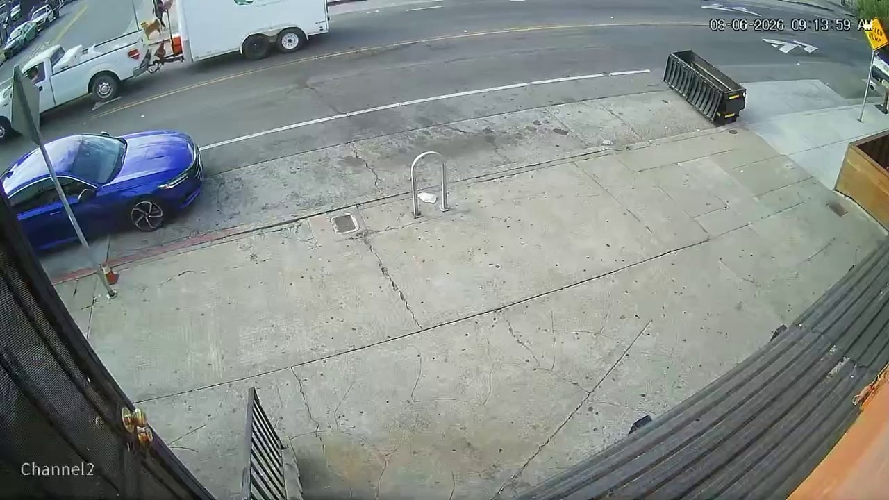 Surveillance video shows Laurel District crash