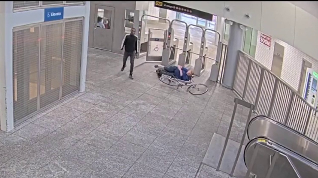 Video shows alleged CTA fare jumper knocking down woman as security guards stand nearby: lawsuit