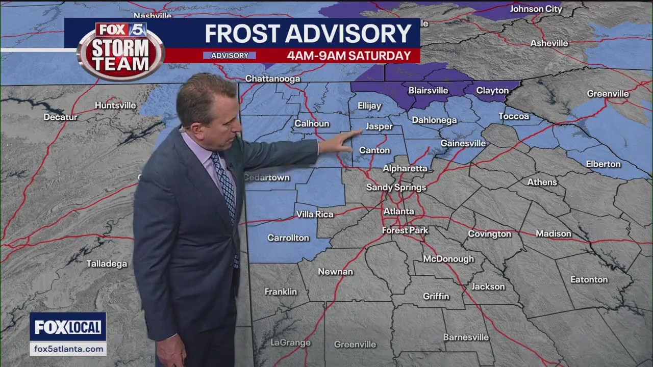 Friday evening forecast