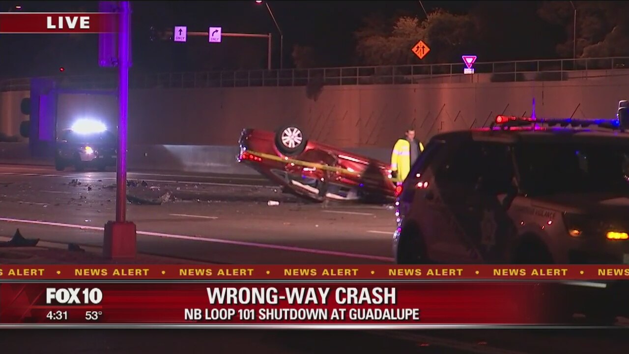 DPS: Wrong-way crash closes Loop 101
