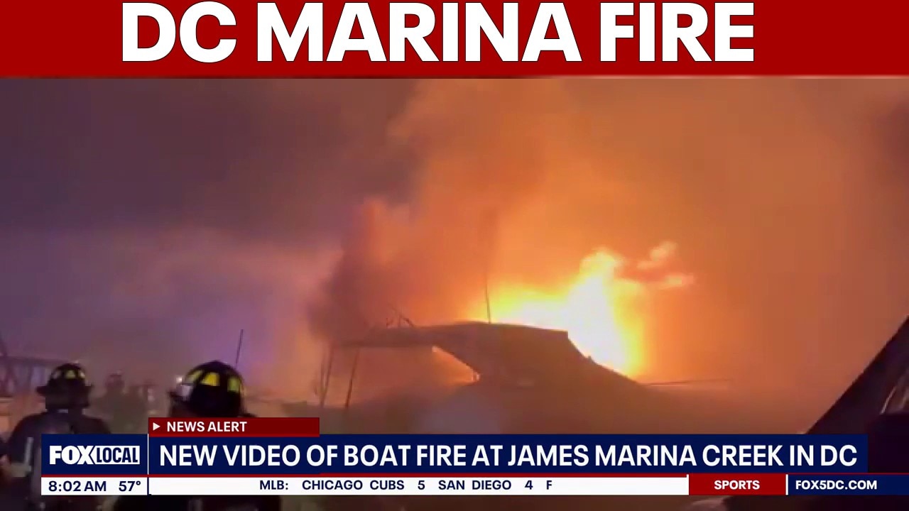 Fire damages several boats at James Creek Marina in DC