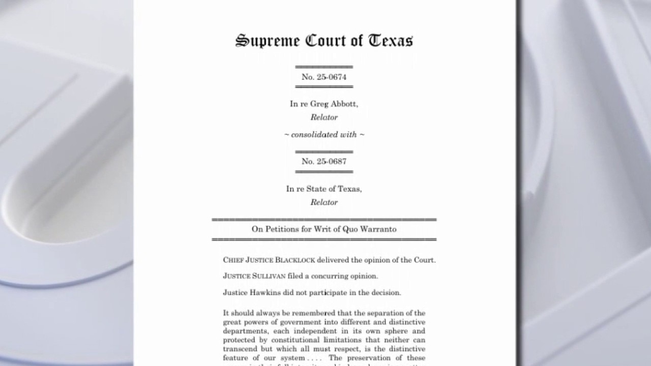 Texas Supreme Court ruling on Dem quorum breakers