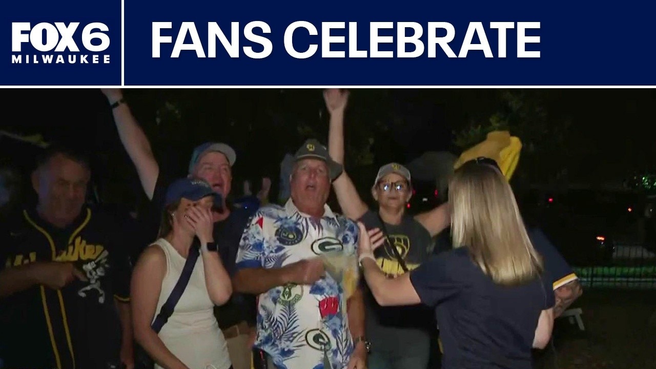 Brewers fans celebrate an NCLS Game 2 win!