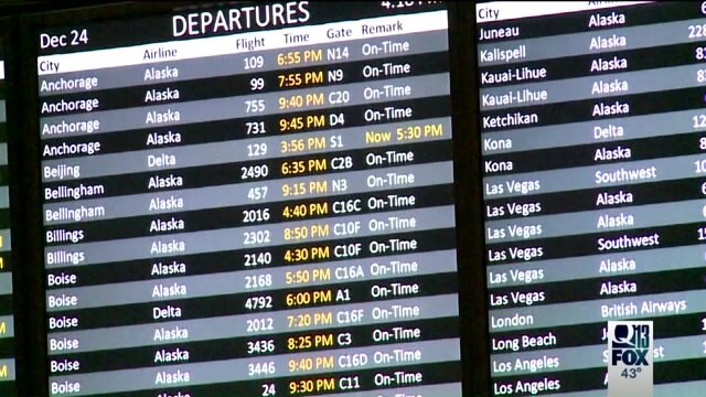 Christmas Eve Travel At Sea-Tac Airport | FOX 13 Seattle