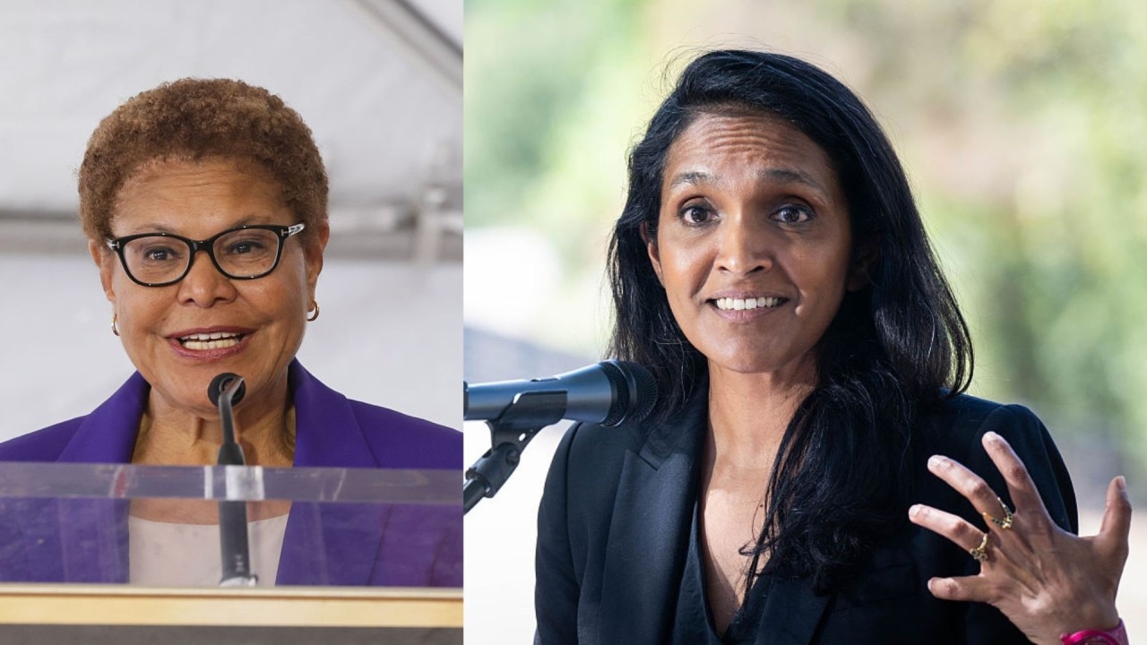 Bass, Raman clash over police chief in LA Mayoral race