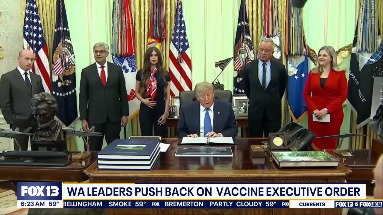 WA leaders push back on Trump's vaccine executive order