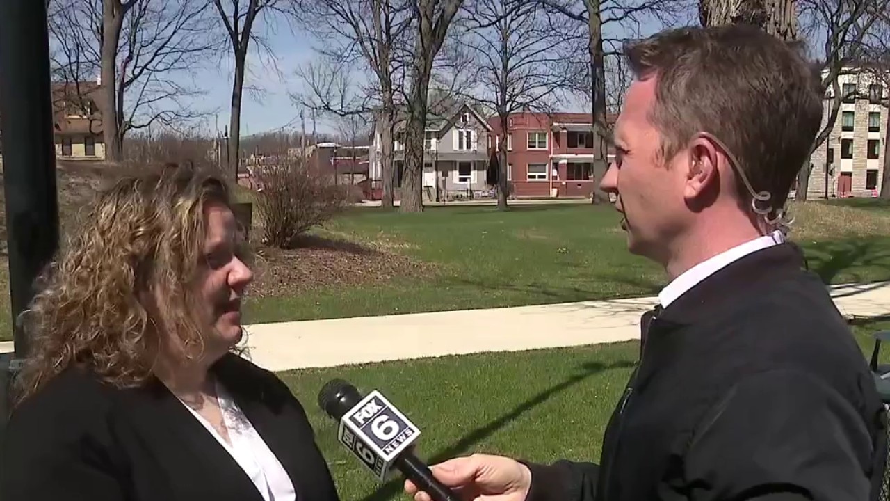 Waukesha Mayor-Elect Alicia Halvensleben speaks with FOX6
