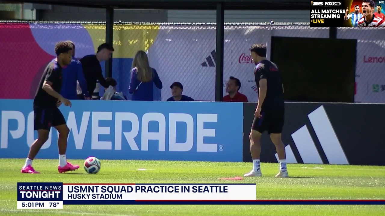 Team USA practices in Seattle ahead of Australia match