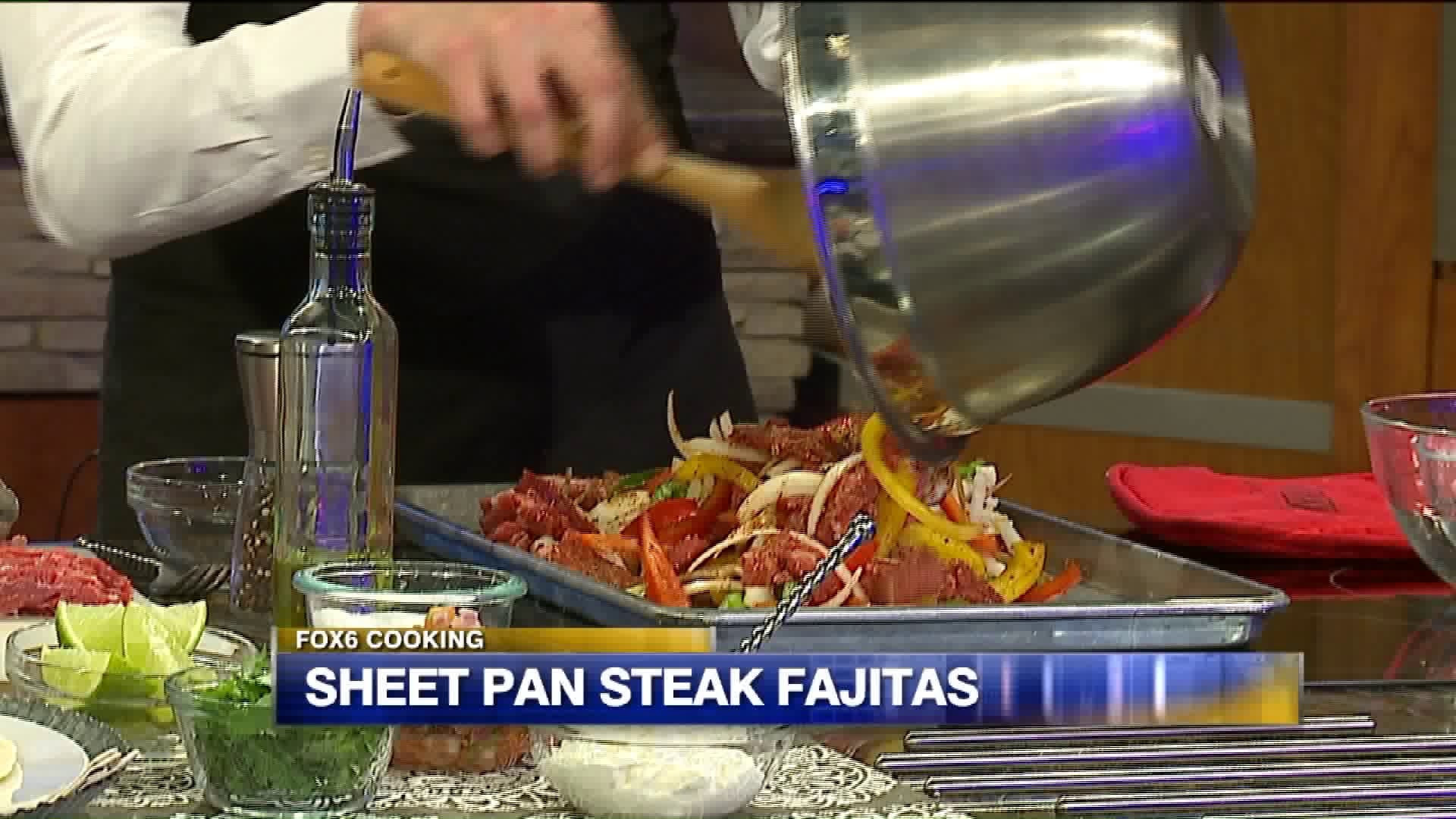 It`s all the rage on Pinterest: See how to prepare sheet pan steak fajitas