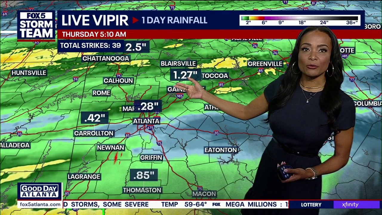 5AM Thursday weather update