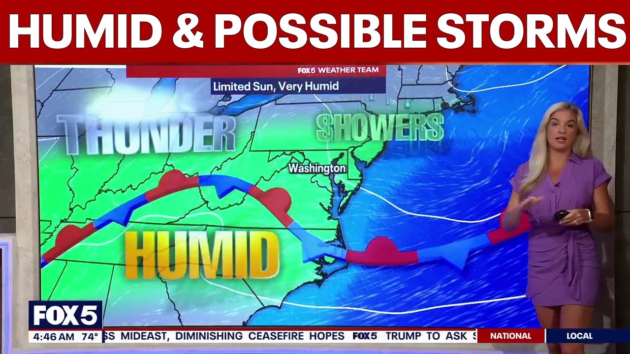 DC weather: Humid Friday with afternoon and evening storm chances