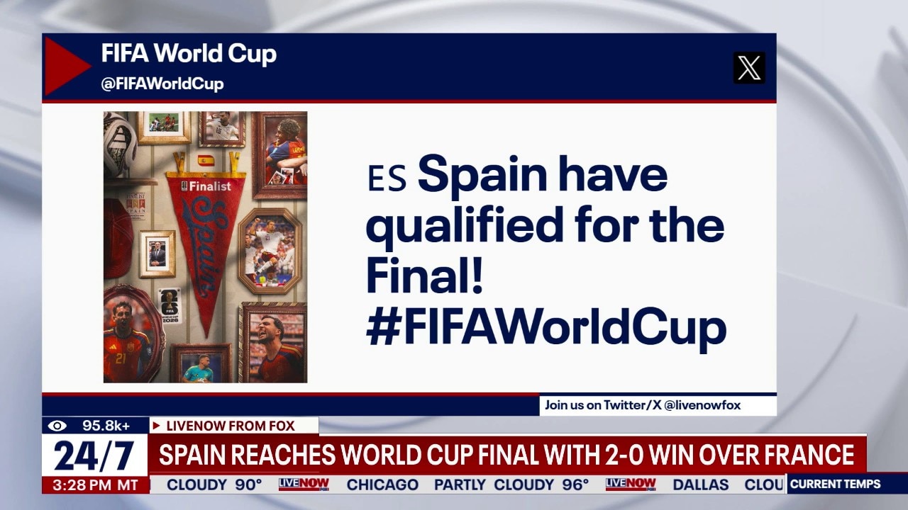 Spain defeats France, advances to World Cup final