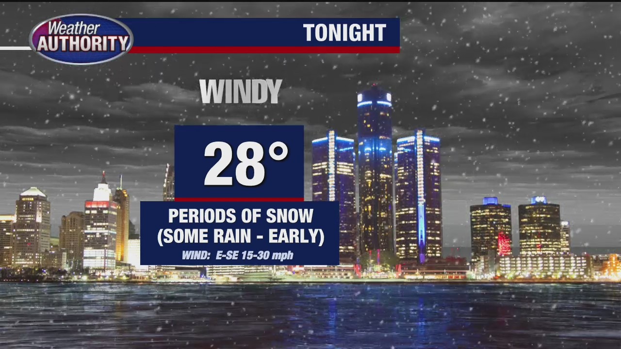 Detroit winter weather continues tonight - here's what to expect
