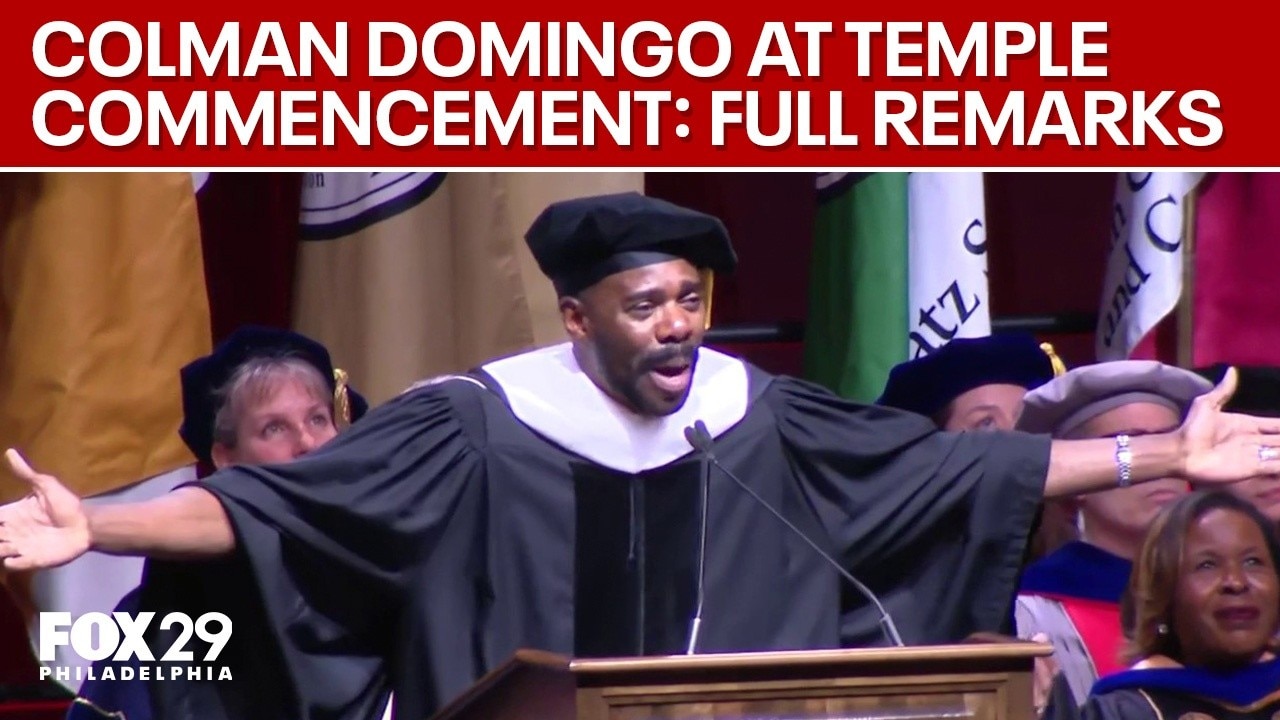 Colman Domingo delivers speech at Temple University Commencement
