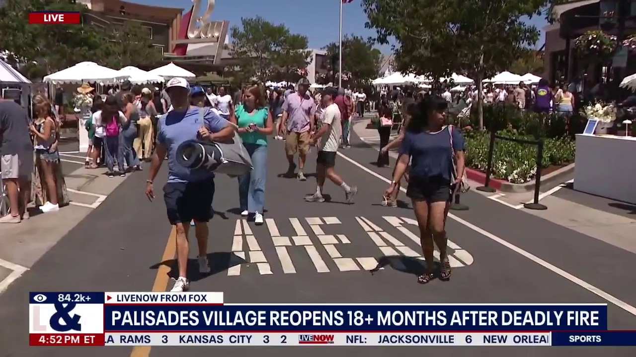 Palisades Village reopens 19 months after wildfire