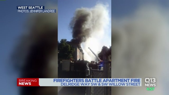West Seattle apartment fire