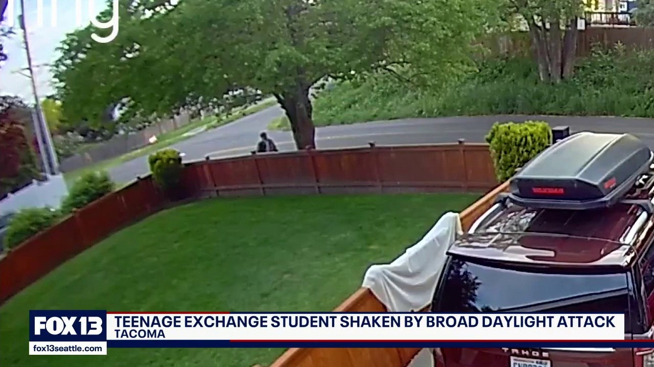 Man caught on camera following teen before assault