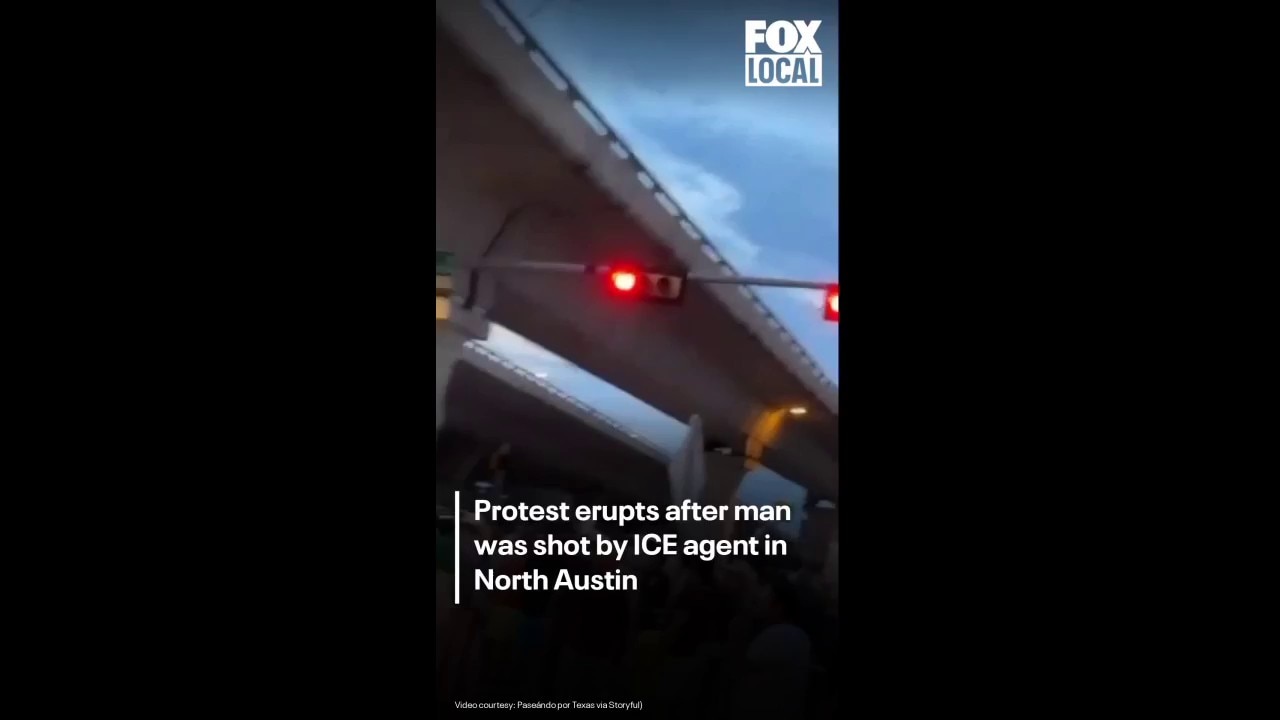 Protesters gather after ICE shooting in Austin