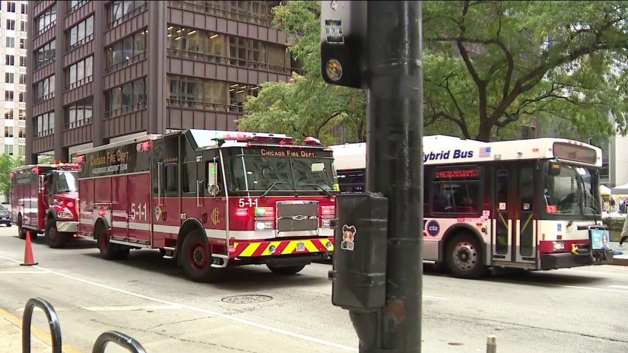 Hazmat response at Cook County treasurer’s office in the Loop