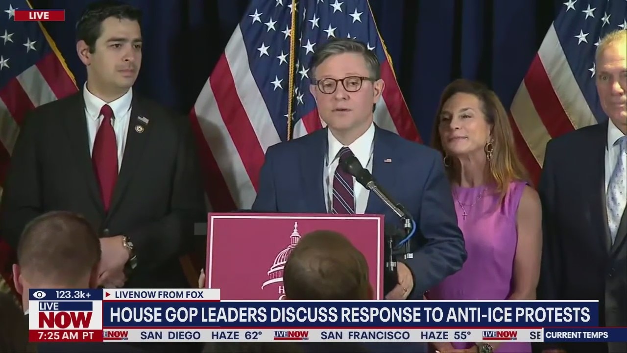 House speaker Johnson on LA protests